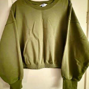 JoyLab Olive Green Pajama Top